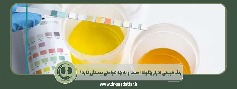 رنگ طبیعی ادرار چگونه است و به چه عواملی بستگی دارد؟